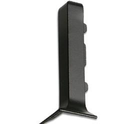 Угол внешний (наружный) Русский профиль SSZ-80мм из алюминия для алюминиевого плинтуса 80 мм, серебро